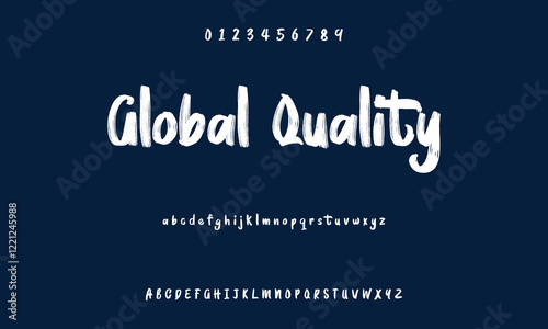 Set of Numbers 1, 2, 3, 4, 5, 6, 7, 8, 9, 0. Brush stroke, marker textured numbers. Stylish hand draw brush painted numbers set. Bold brush drawn grunge. Dirty texture vector. Rough brush strokes.