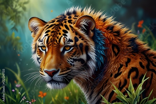 tiger in the zoo