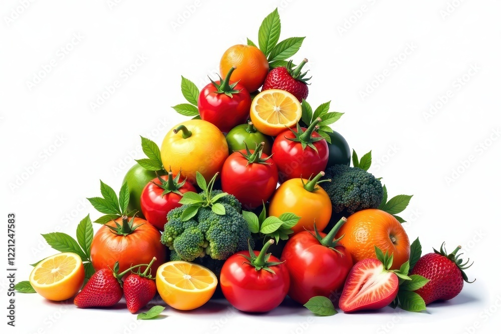 Classic food pyramid illustration, isolated on white , food pyramid, vitamins Classic food pyramid illustration, isolated on white , food pyramid, vitamins