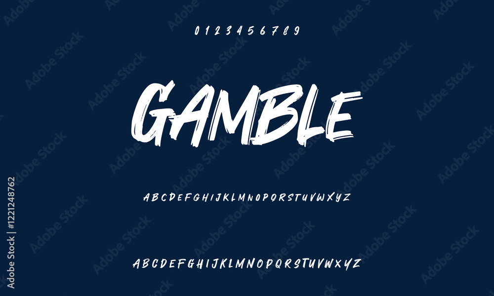 Set of Numbers 1, 2, 3, 4, 5, 6, 7, 8, 9, 0. Brush stroke, marker textured numbers. Stylish hand draw brush painted numbers set. Bold brush drawn grunge. Dirty texture vector. Rough brush strokes.