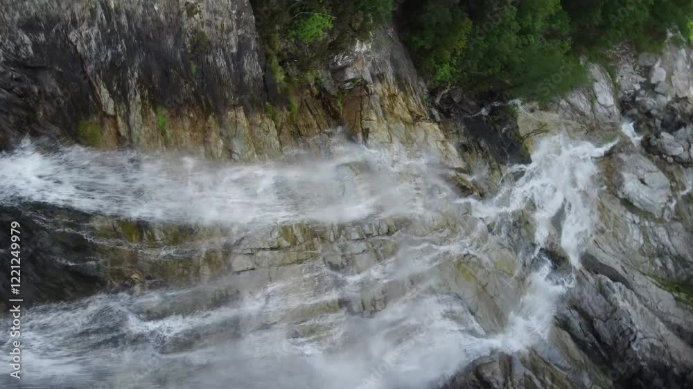 CASCADE DU VOILE DE LA MARIEE Bocognano Corse France CASCADE DU VOILE DE LA MARIEE Bocognano Corse France