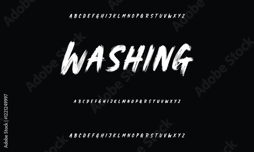 Set of Numbers 1, 2, 3, 4, 5, 6, 7, 8, 9, 0. Brush stroke, marker textured numbers. Stylish hand draw brush painted numbers set. Bold brush drawn grunge. Dirty texture vector. Rough brush strokes.