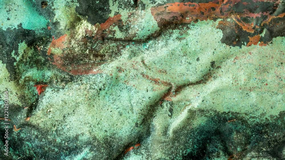copper sheet with colorful. background or textura patterns