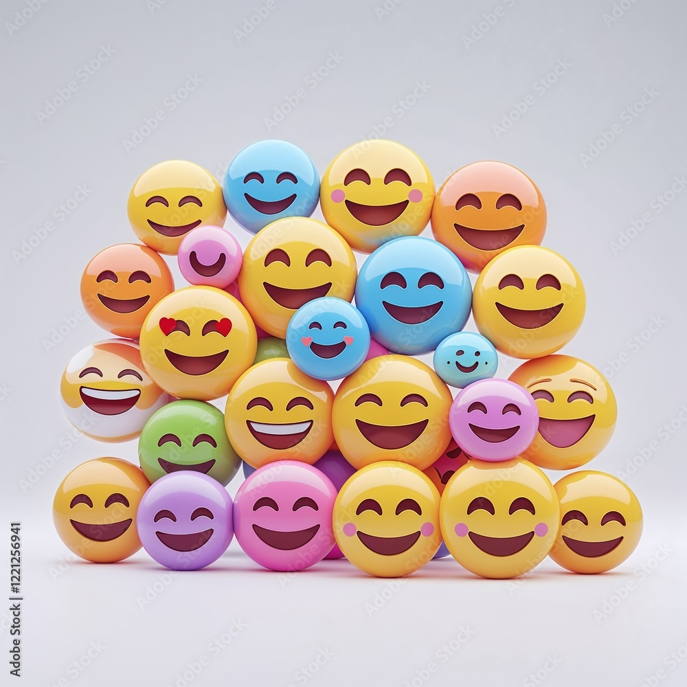 Obraz premium set of faces