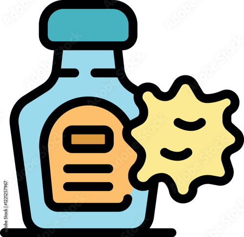 Antibacterial gel effectively eliminating germs and bacteria, ensuring hand hygiene and protection against infections