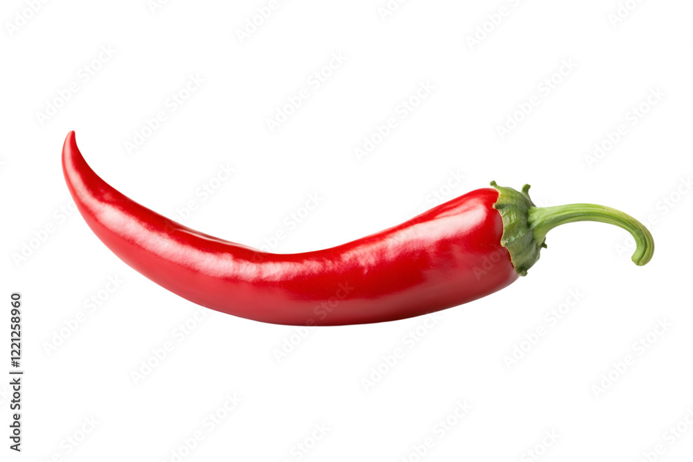 Fresh red chili pepper isolated on transparent or white background Fresh red chili pepper isolated on transparent or white background