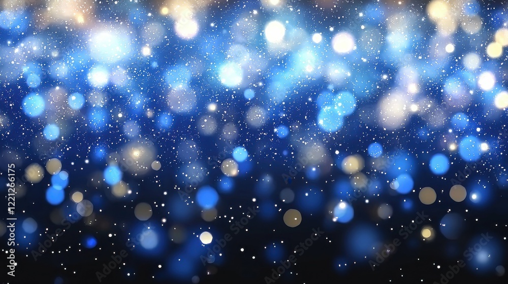 A blue lens flare overlay on a black backdrop, double exposure blending soft glowing lights with geometric shapes, creating an atmospheric and modern design element A blue lens flare overlay on a black backdrop, double exposure blending soft glowing lights with geometric shapes, creating an atmospheric and modern design element