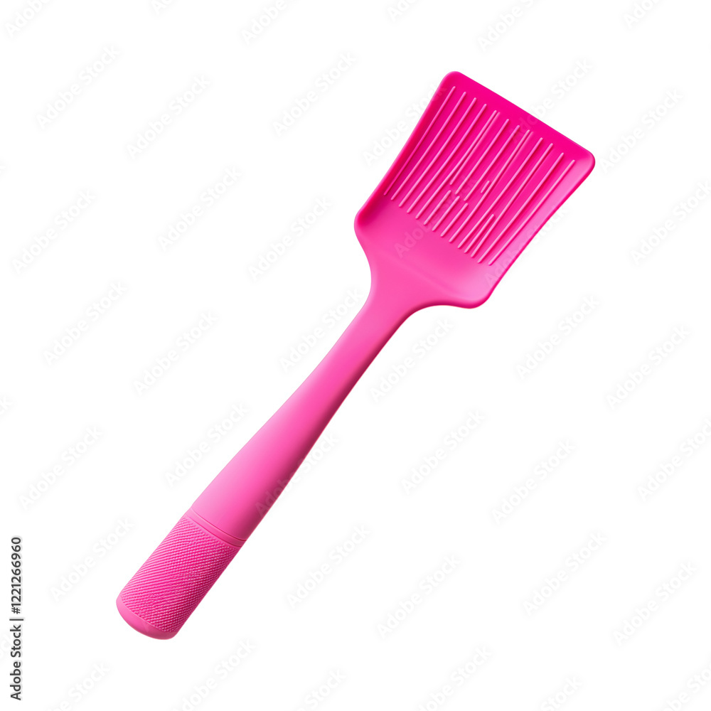 Pink Silicone Baking Scraper with Handle Isolated on Transparent Background Pink Silicone Baking Scraper with Handle Isolated on Transparent Background