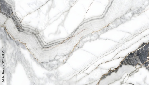 Fototapeta Naklejka Na Ścianę i Meble -  Gentle white marble texture abstract background. Detailed marble white and grey luxury surface wallpaper