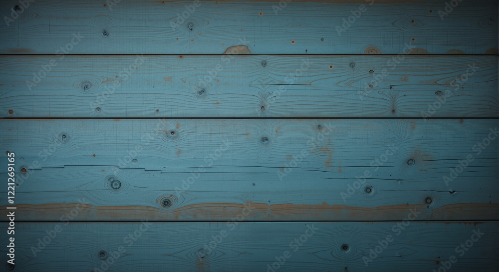 Fototapeta premium Blue old wooden background