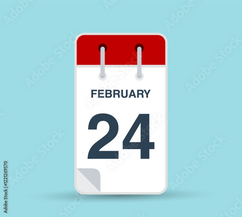 February 24 calendar icon