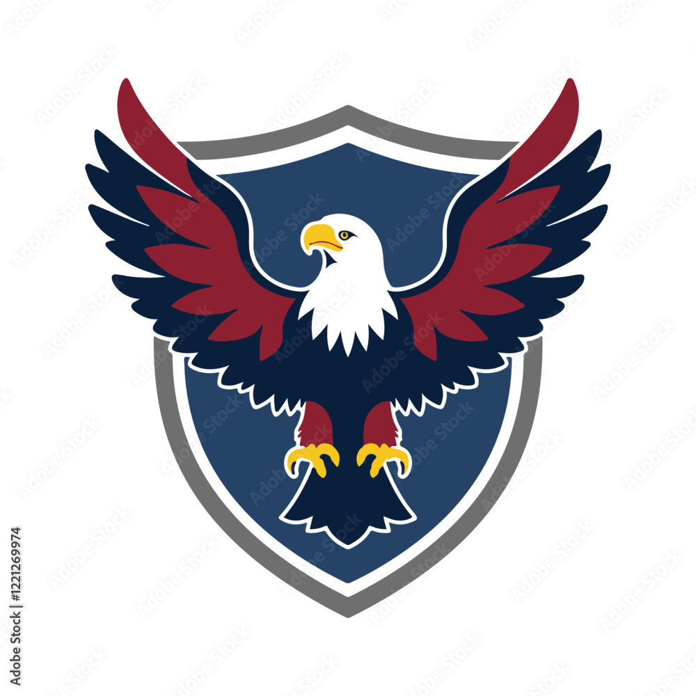 Obraz premium Eagle Shield vector art