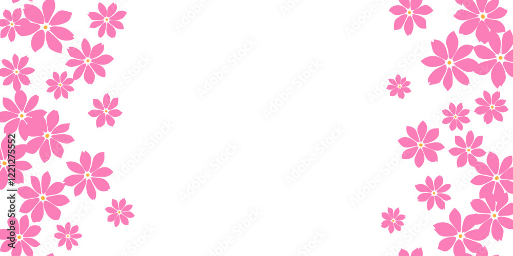 Pink floral template for wedding invitation, birthday and Mothers Day cards, flyer, poster, banner, brochure Pink floral template for wedding invitation, birthday and Mothers Day cards, flyer, poster, banner, brochure