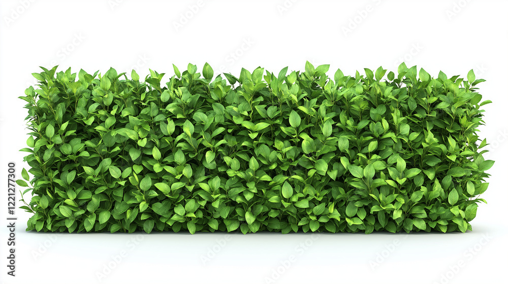 Obraz premium Green hedge isolated on white background , plants , trees , grass