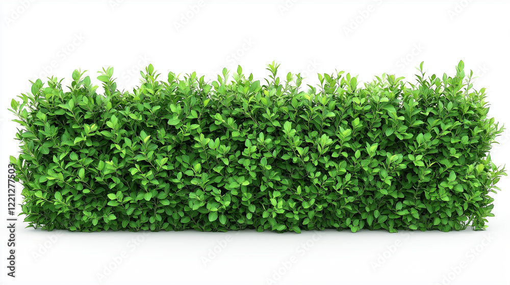 Obraz premium Green hedge isolated on white background , plants , trees , grass