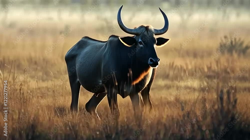 Majestic Sable Antelope at Dawn