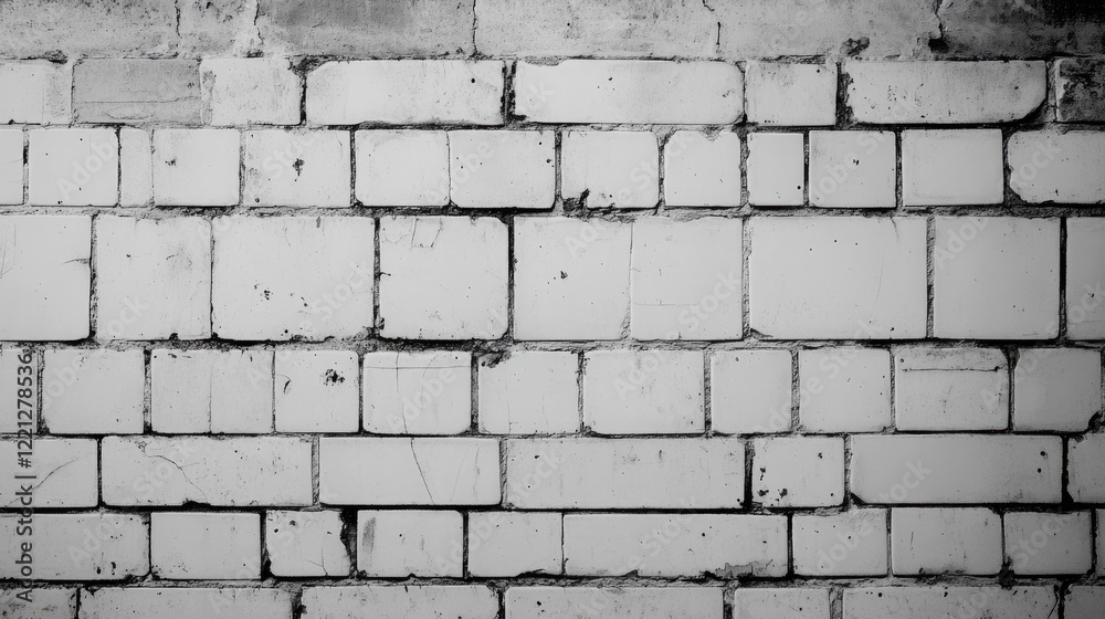 Obraz premium vintage white brick wall texture background