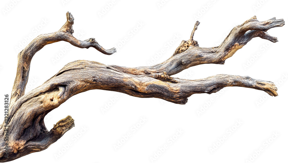 Decayed Tree Branch with Twisted Bark Decayed Tree Branch with Twisted Bark