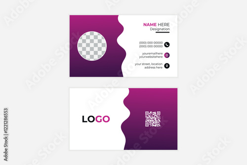 Business card design template, Clean professional business card template, visiting card, business card template.