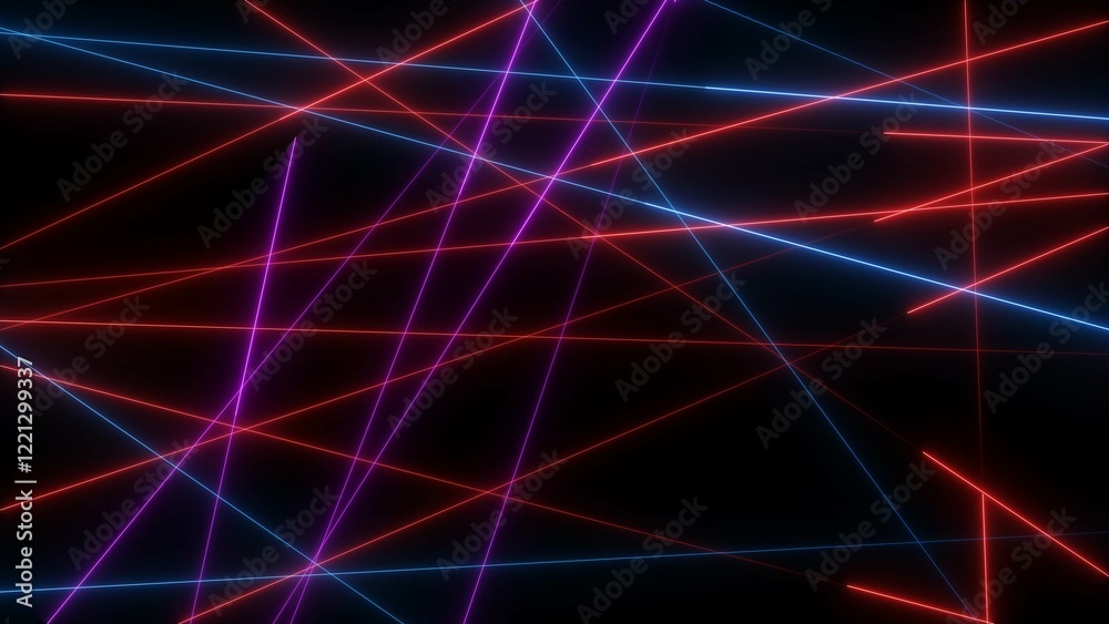 neon line illustration on black background. creating a futuristic, abstract design. neon line illustration on black background. creating a futuristic, abstract design.