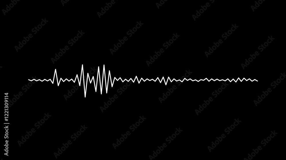 Vibrant Blue Sound Wave Graphic Visualizing Audio Frequencies and Digital Effects Music party background seamless loop Music and technology concept media radio record voice web computer element icon