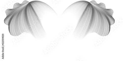 Black & white abstract background, summer, spring, autumn for product presentation podium and mockup seasonal. Line curve background.