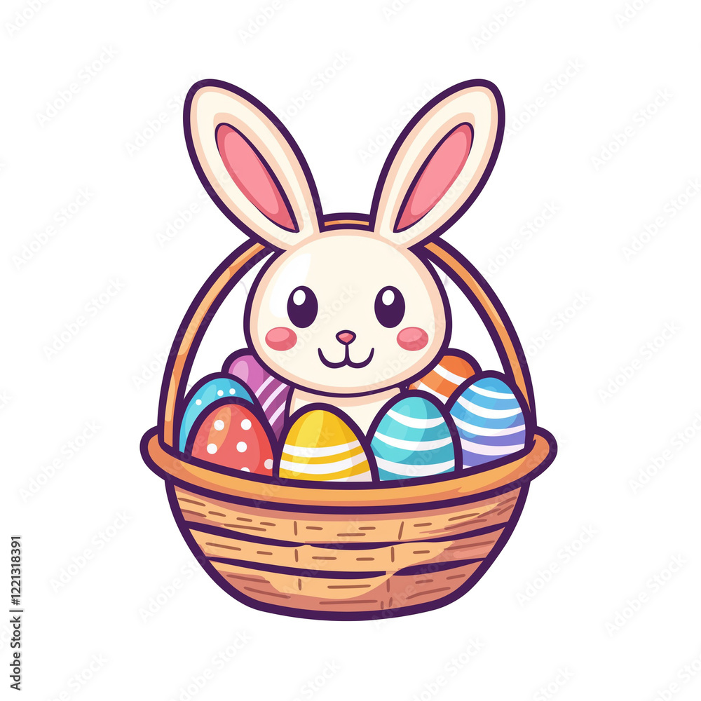 easter bunny with easter eggs easter bunny with easter eggs