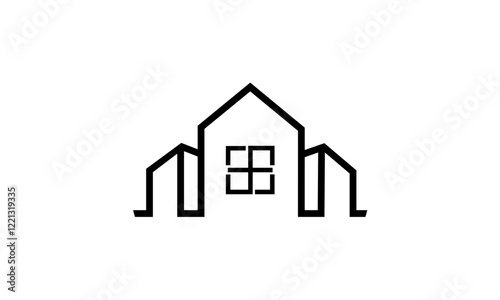 real estate house logo vector