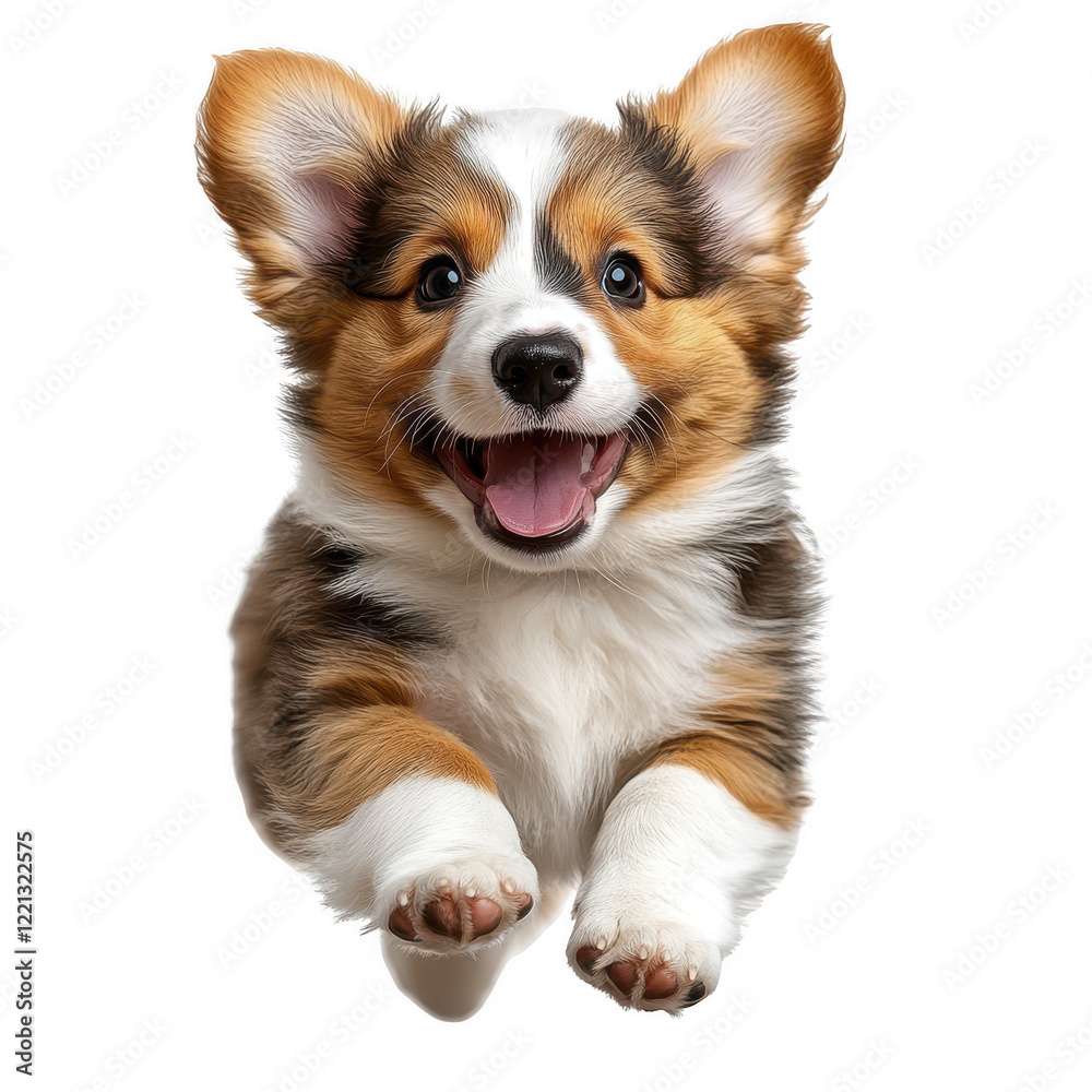 Happy Cute Dog Running and Jumping for Pet and Animal Designs isolated on transparent background Happy Cute Dog Running and Jumping for Pet and Animal Designs isolated on transparent background