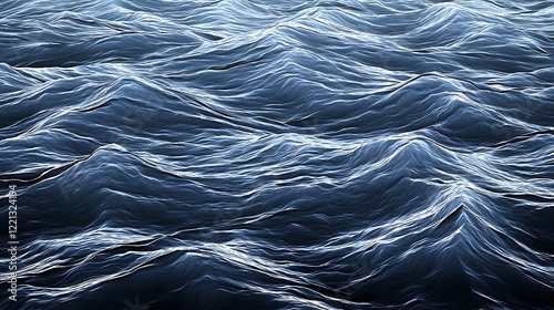 Fototapeta Naklejka Na Ścianę i Meble -  Top-down view empty ocean wave