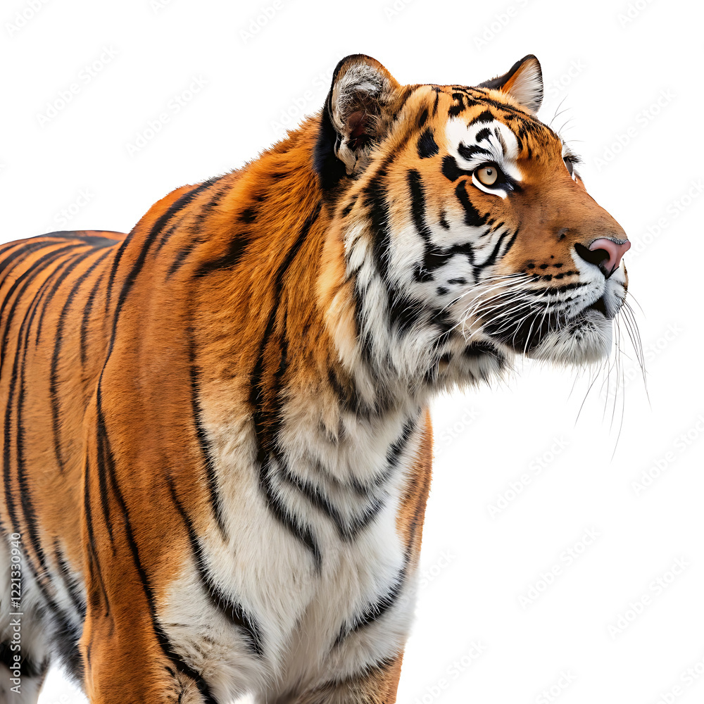 Obraz premium tiger on white background