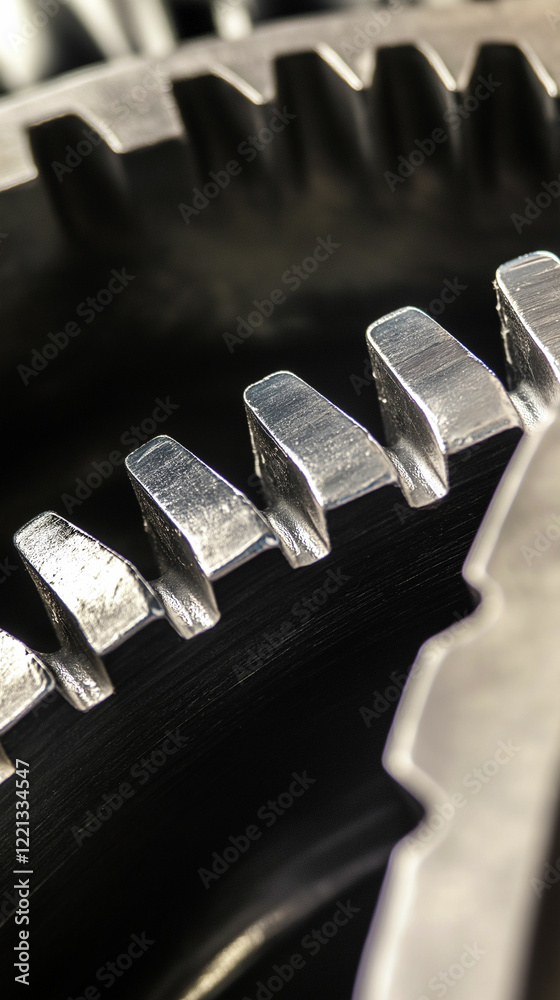 Intricate close-up view of interlocking gears demonstrating mechanical precision in heavy machinery. Generative AI Intricate close-up view of interlocking gears demonstrating mechanical precision in heavy machinery. Generative AI