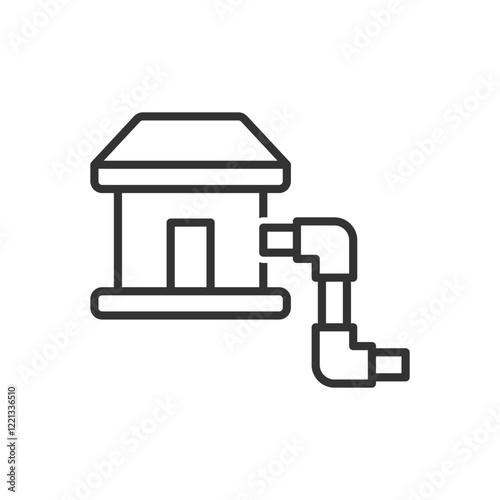 Home Pipe Line Icon