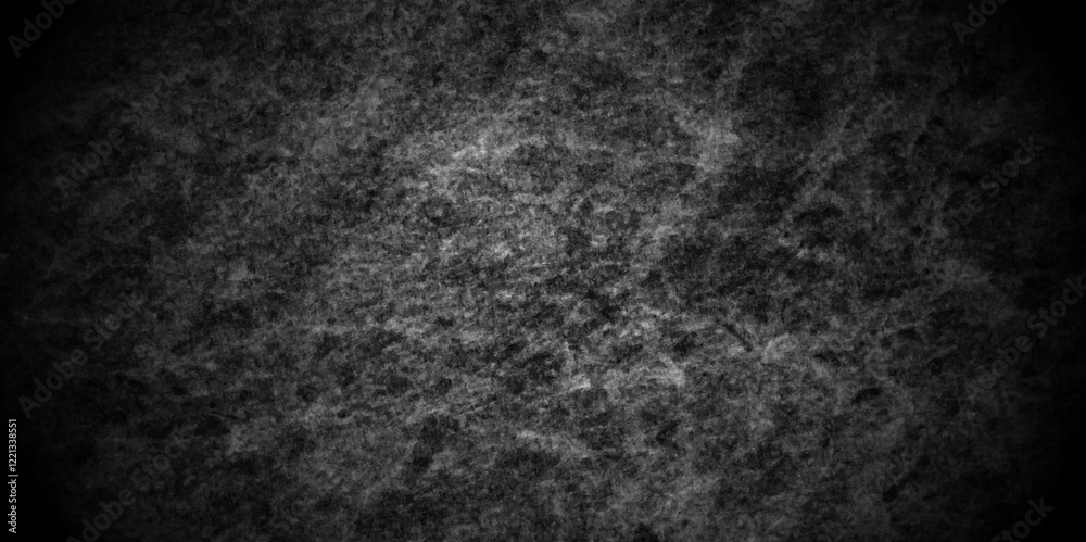 Fototapeta premium Dark black backdrop grunge cement wall. black stone marble concrete wall grunge texture background. Black texture chalk board and black board background. stone concrete texture.