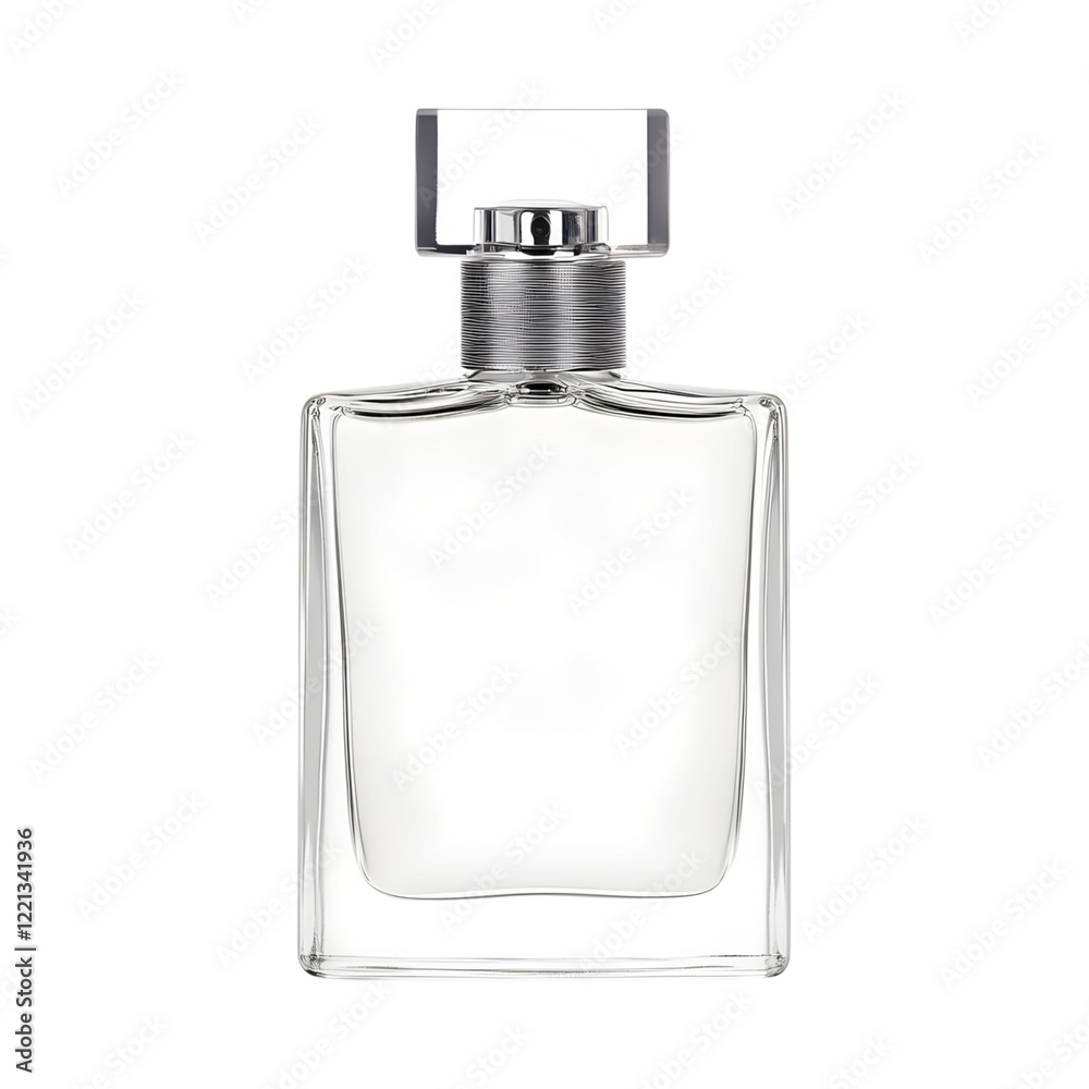 Elegant Glass Perfume Bottle Isolated on Transparent Background Elegant Glass Perfume Bottle Isolated on Transparent Background