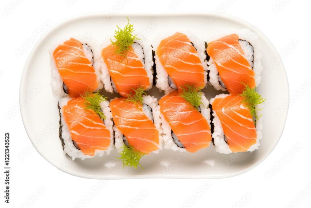 Salmon Sushi on a transparent background Salmon Sushi on a transparent background