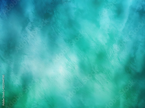 Vivid abstract texture in shades of teal and green with a soft gradient creating a calming atmosphere