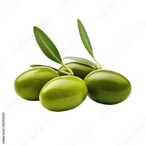 Wallpaper Mural green olives on white background  Torontodigital.ca