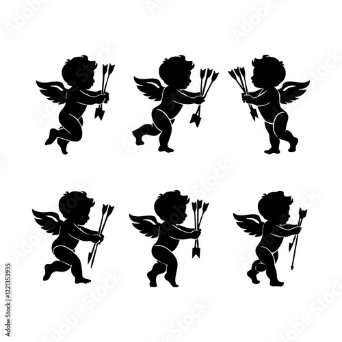 cupid with bow and arrow