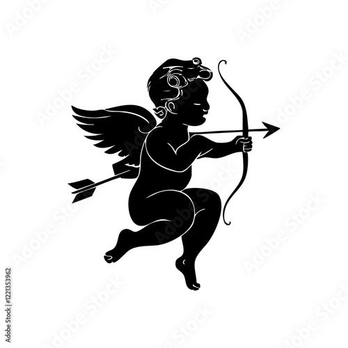 cupid with bow and arrow