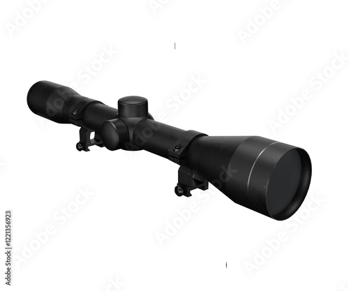 3d rendering sniper scope