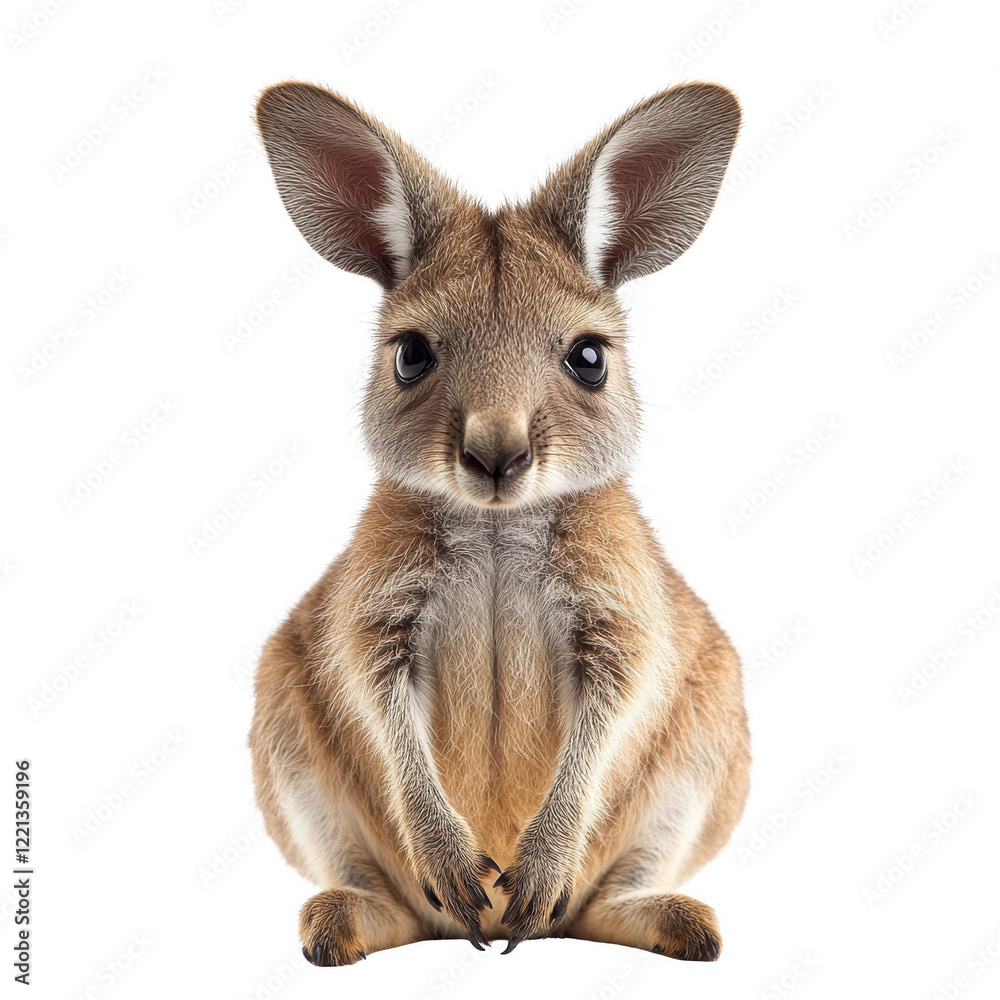 Fototapeta premium cute Kangaroo isolated on transparent background