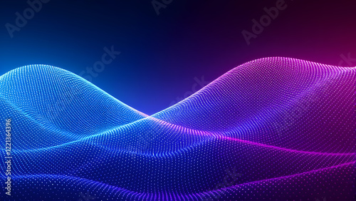 Abstract Waving Particle Technology Background