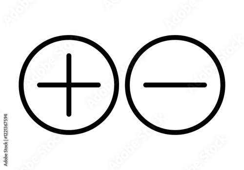 Icono negro de aumentar o reducir en fondo blanco