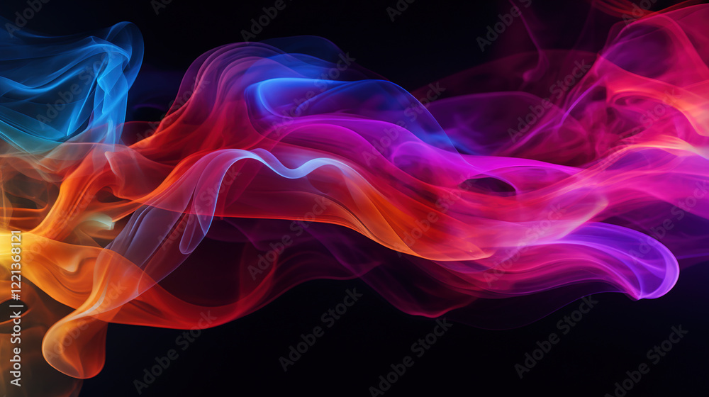 Stunning Colorful Abstract Smoke Design Stunning Colorful Abstract Smoke Design