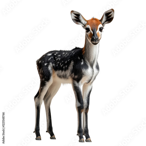 Okapi isolated on transparent background