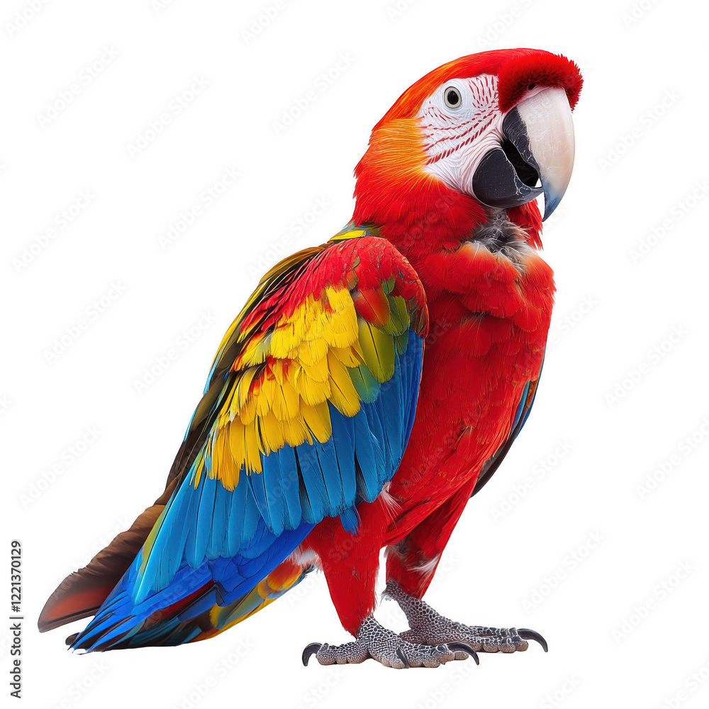 Obraz premium Parrot isolated on transparent background