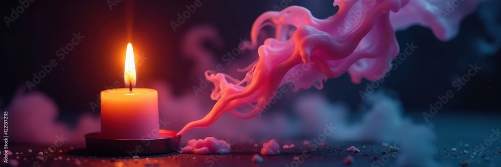 Intense candle smoke plume, dramatic lighting, background, cloud, visual Intense candle smoke plume, dramatic lighting, background, cloud, visual