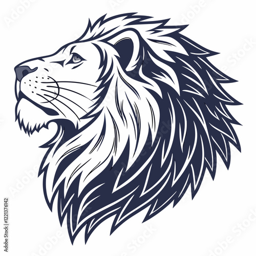 lion head vector