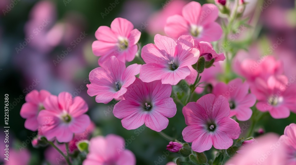 Pink Flowers in a Minimalist Setting, ideal for decorative backgrounds or floral arrangements Pink Flowers in a Minimalist Setting, ideal for decorative backgrounds or floral arrangements